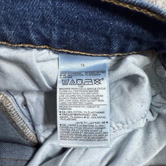 Old Navy Sky-Hi Straight Jeans - Dark Blue - Picture 4 of 10